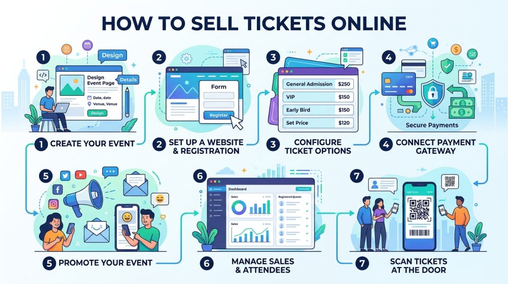 como vender ingressos online 